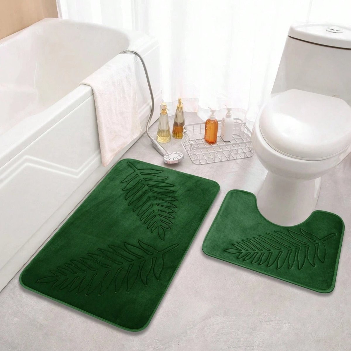Hortense | Memory Foam Bath Mat for Bathroom with Non-Slip Base