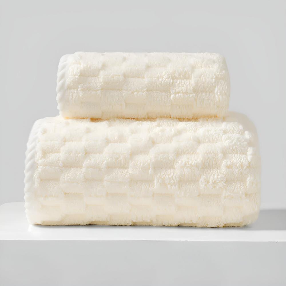 Beatrice | Quick Dry Fleece Towel Set for Bathroom and Gym