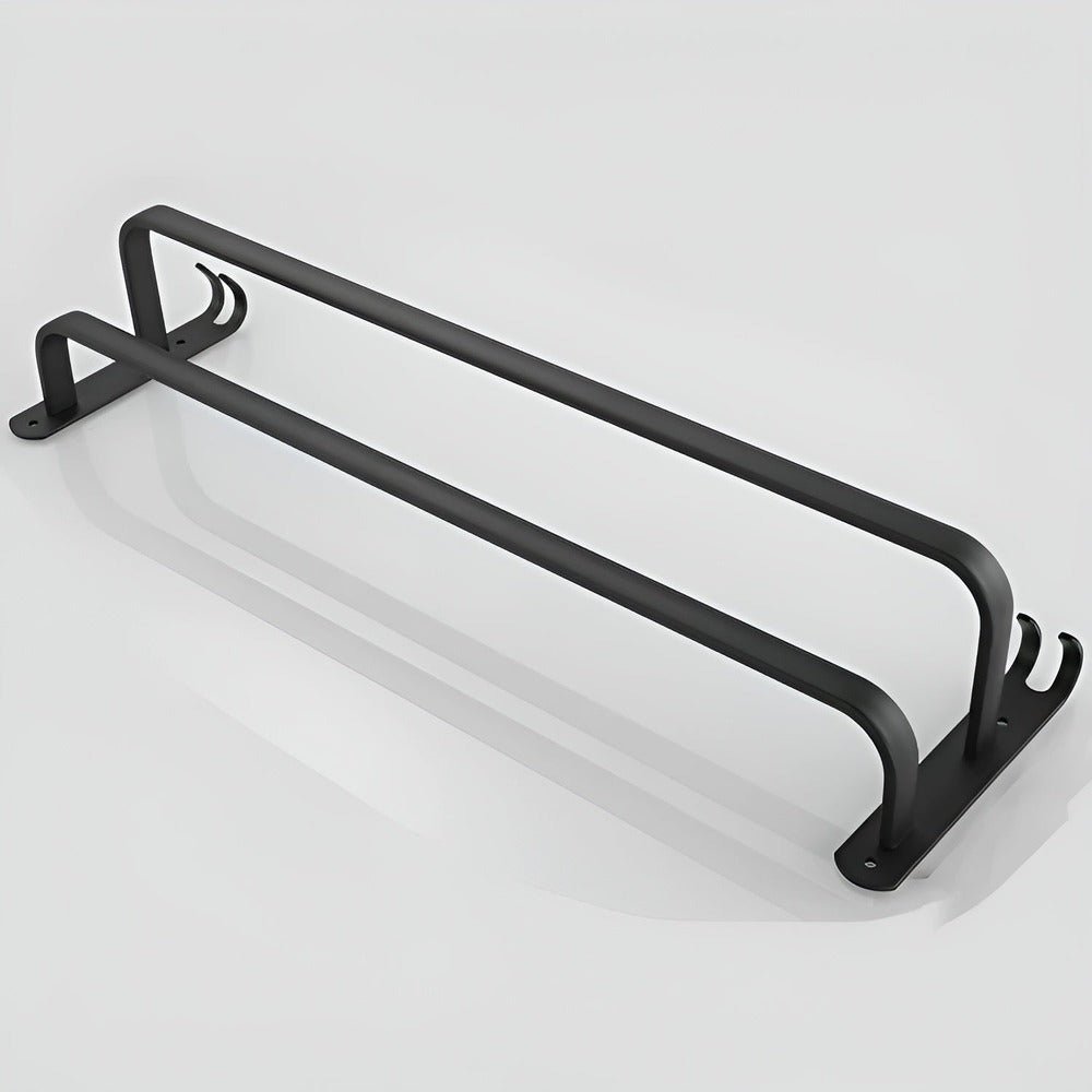 Emilia | Black Aluminium Towel Holder with Three Bars for Bathroom