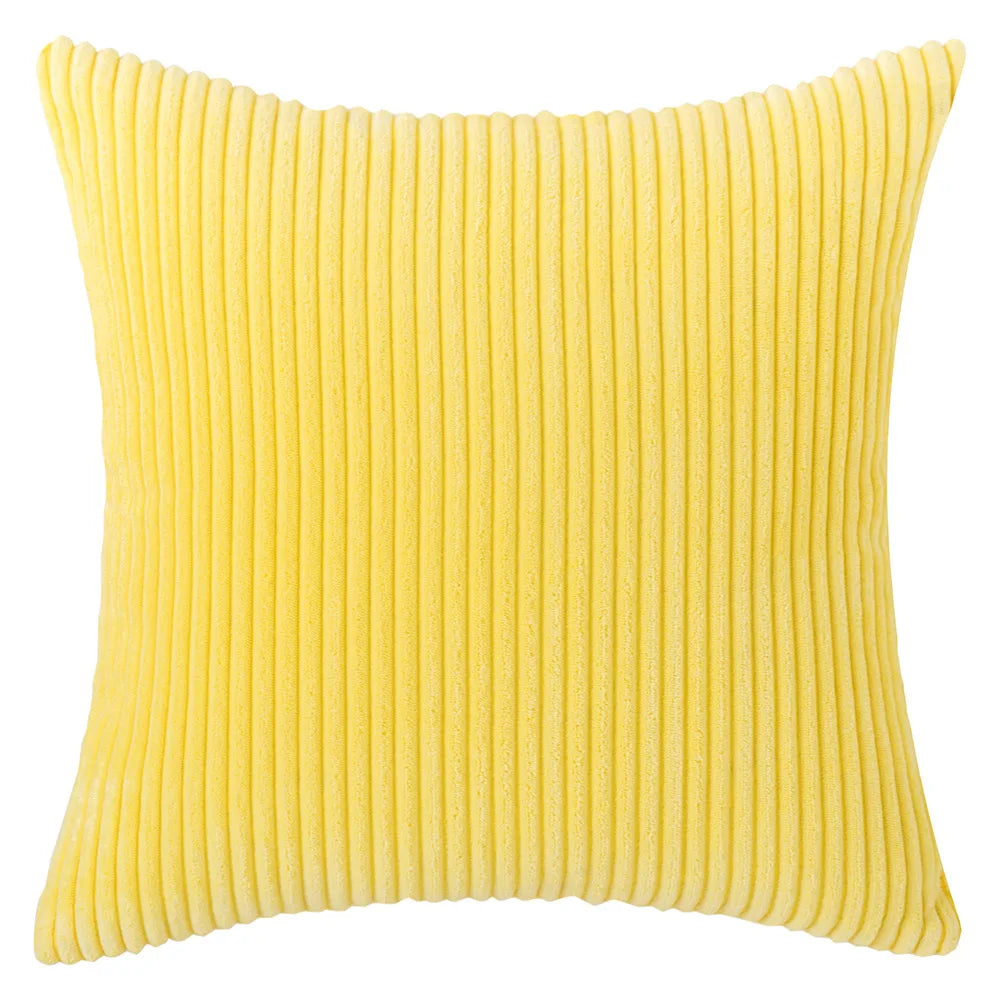 Léandre | Corduroy Striped Pillow Cover for Bedroom or Lounge