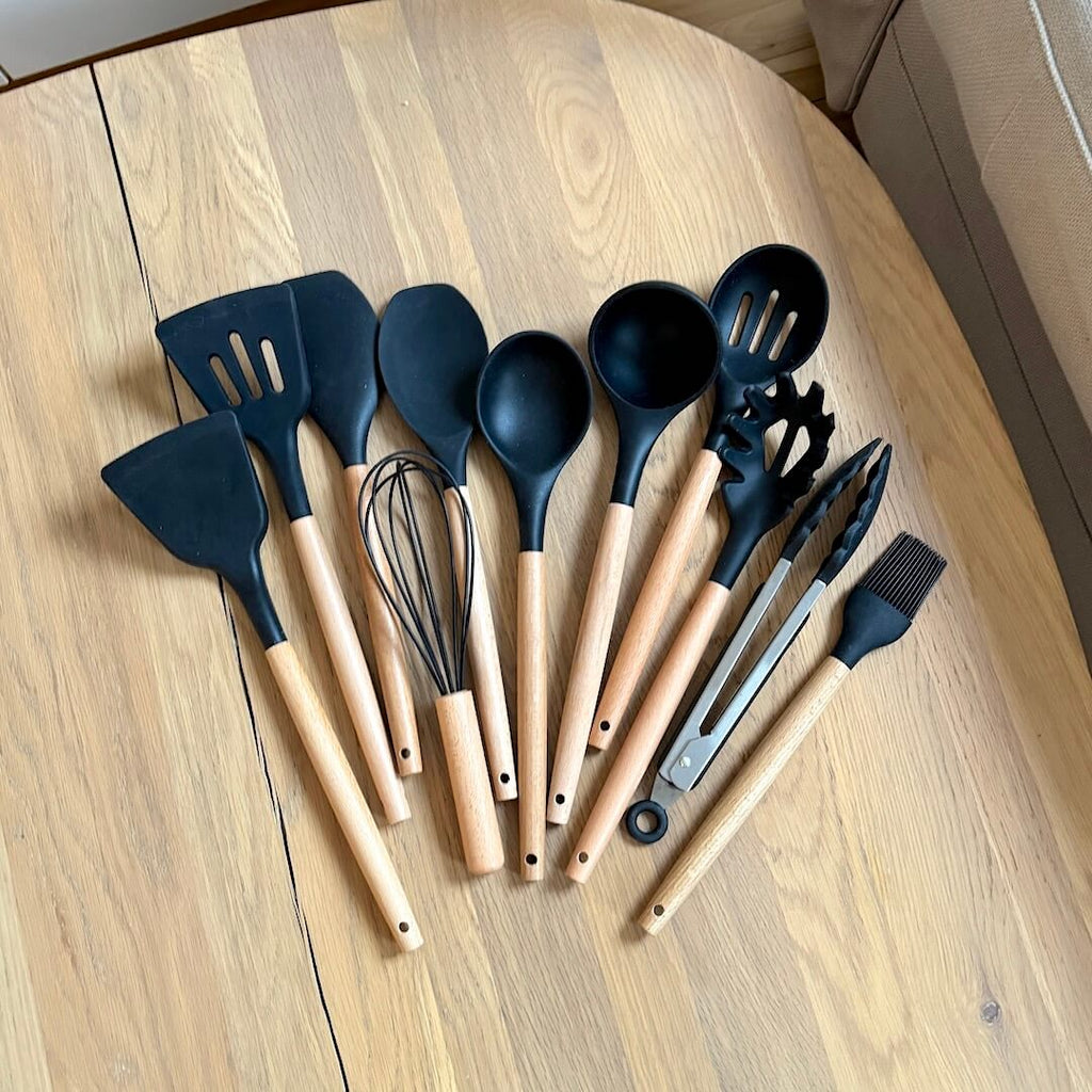 Amandine | Heat Resistant Silicone Cooking Utensils for Non-Stick Pans
