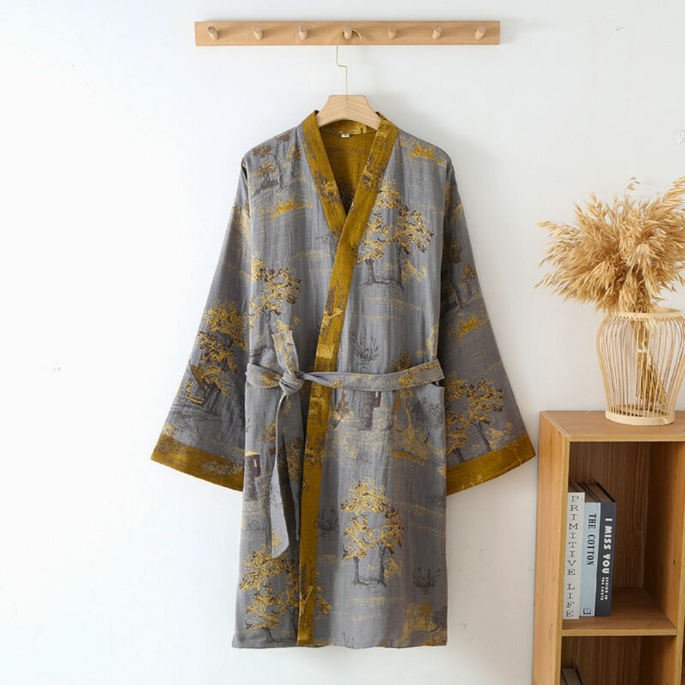 Idun | Cotton Kimono Bathrobe for Relaxation and Everyday Comfort