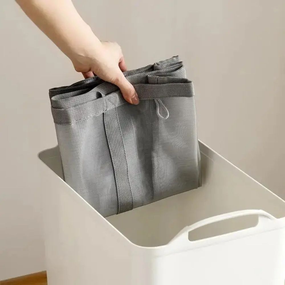 Élise | Foldable Mesh Laundry Basket for Bathroom or Utility Room