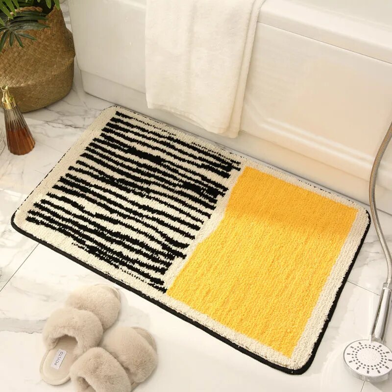 Disa | Modern Anti-Slip Bathroom Rug with Soft Polyester