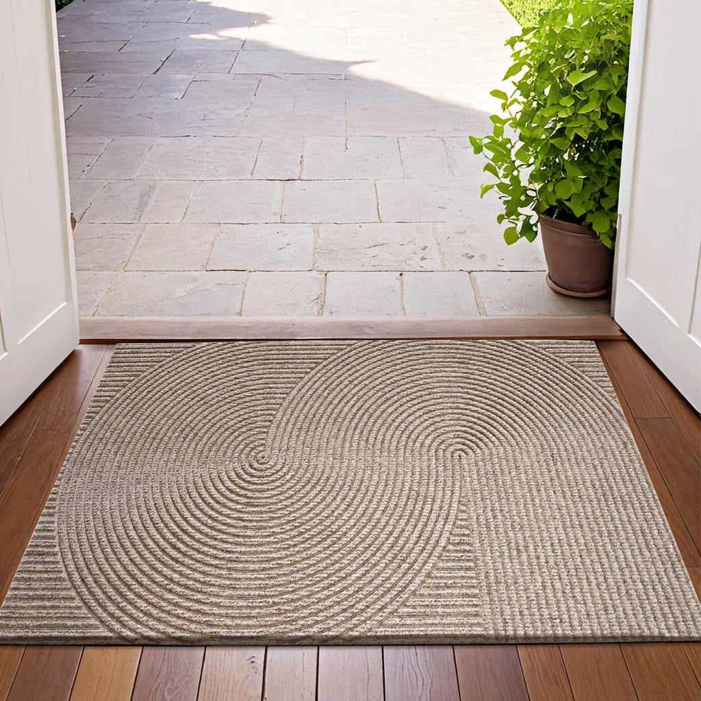 Linnea | Doormat with 3D Groove Design for Hallway