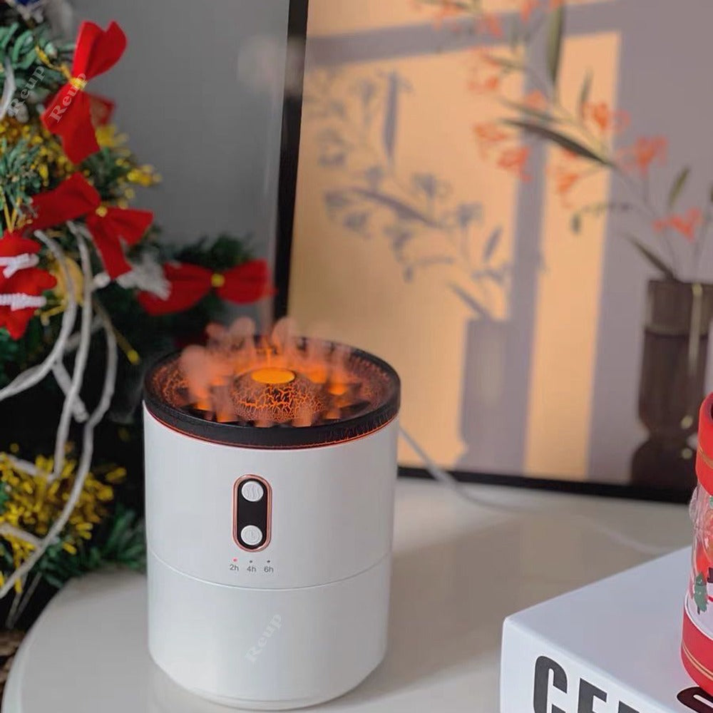 Greta | Humidifier with Volcanic Flame Mist Effect for Bedroom or Desk