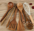 Bastien | Wooden Utensils Set for Non-Stick Cookware & Everyday Cooking