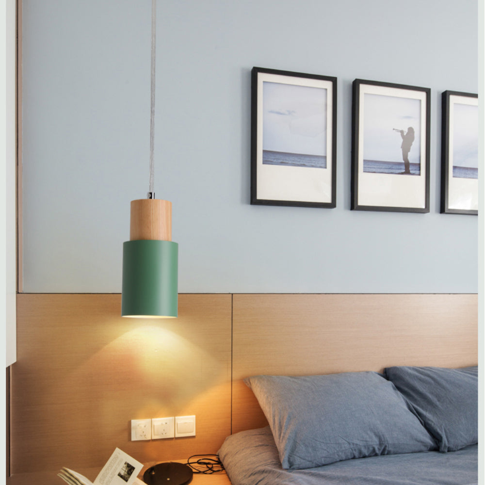Isadora | Nordic Wood Base Pendant Lamp for Kitchen or Dining