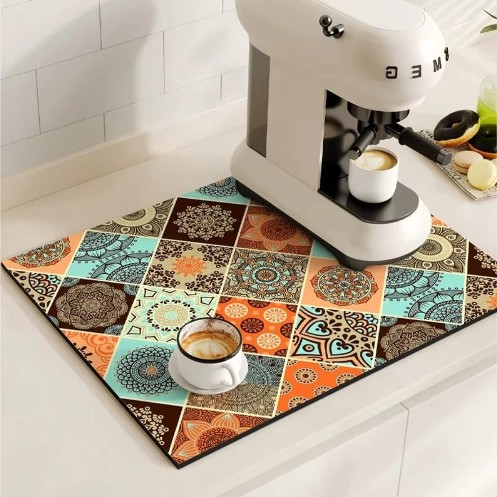 Nicolas | Absorbent Drying Mat for Kitchen Counter and Coffee Bar