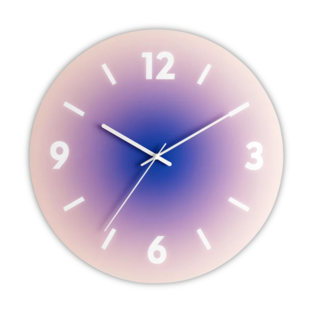 Estelle | Glass Clock with Silent Mechanism for Modern Homes