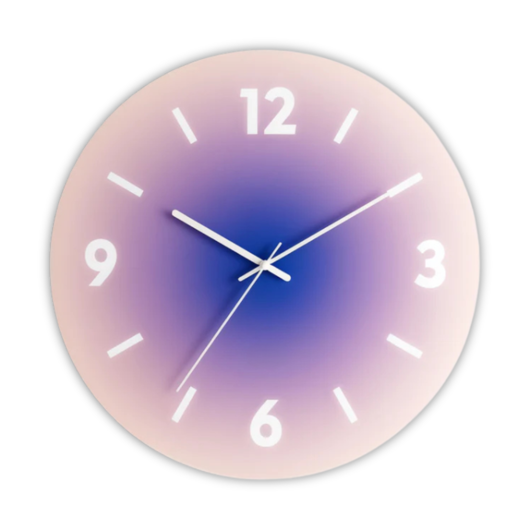 Estelle | Glass Clock with Silent Mechanism for Modern Homes