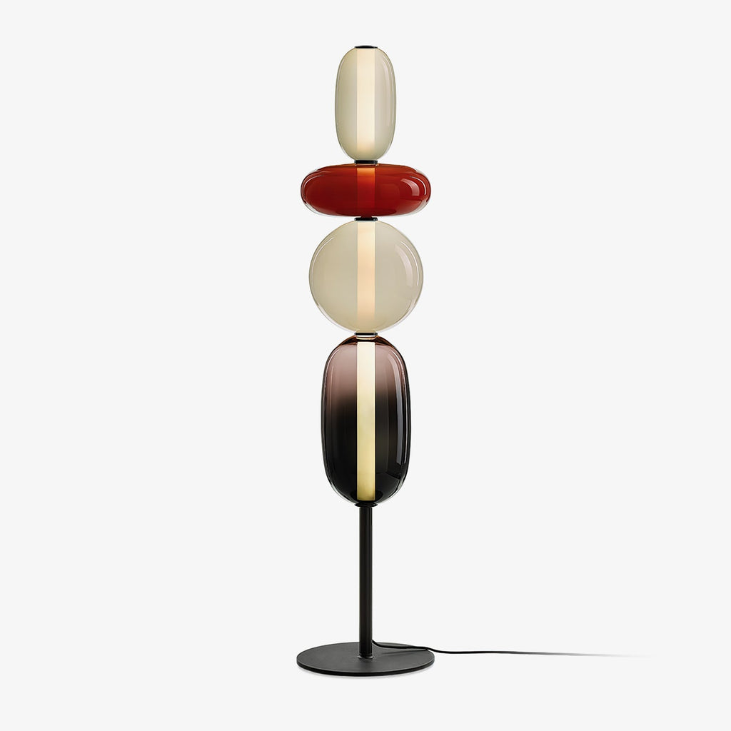 Siena | Modern Floor Lamp with Sculptural Glass Detail