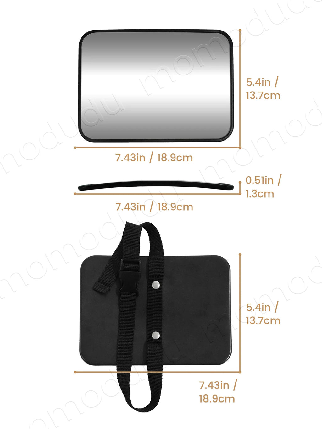 Oda | Scatterproof Baby Car Mirror for Rear-Facing Seats