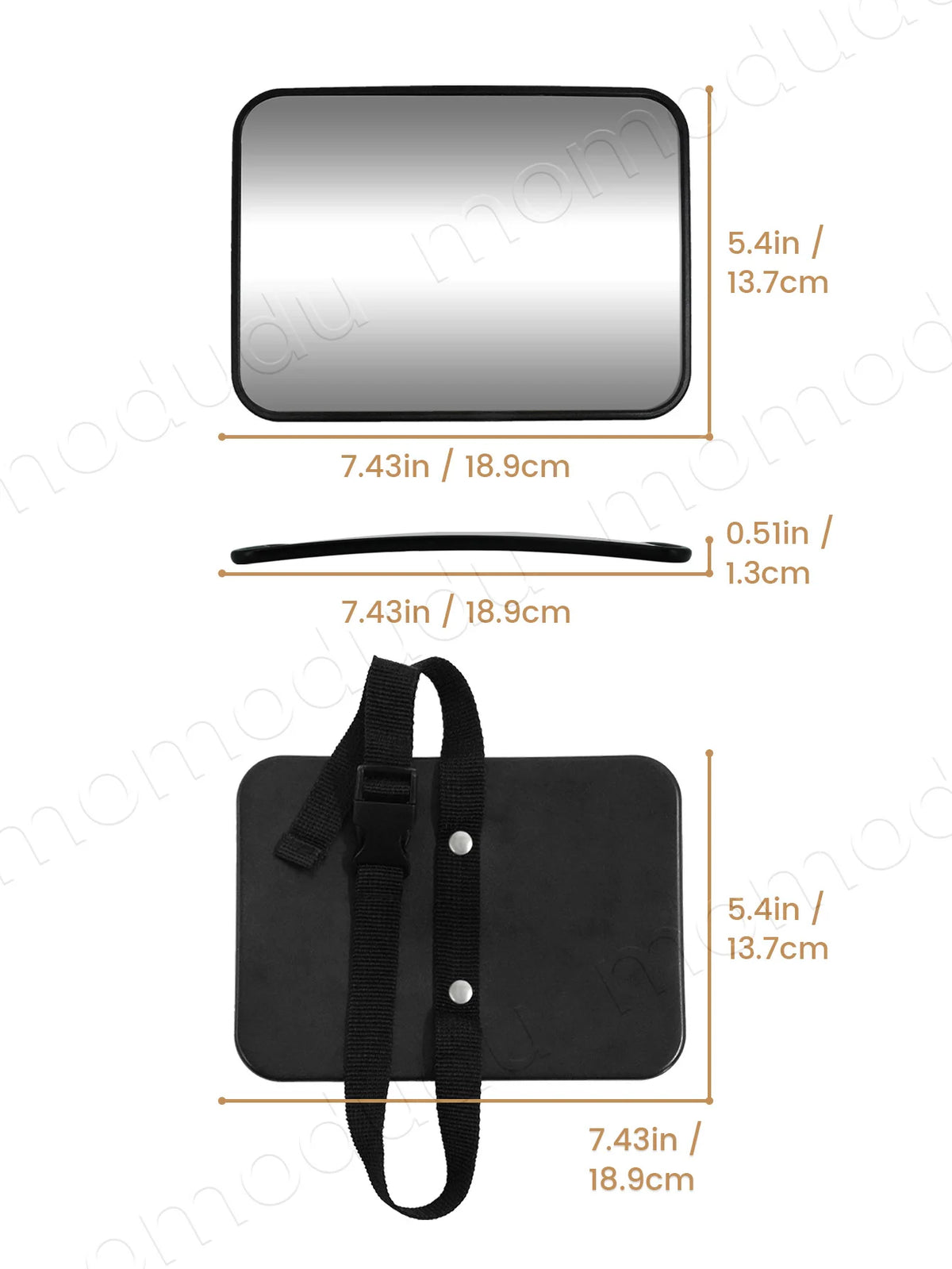 Oda | Scatterproof Baby Car Mirror for Rear-Facing Seats
