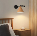 Linnea | Minimalist Wall Lamp in Walnut for Bedroom or Hallway