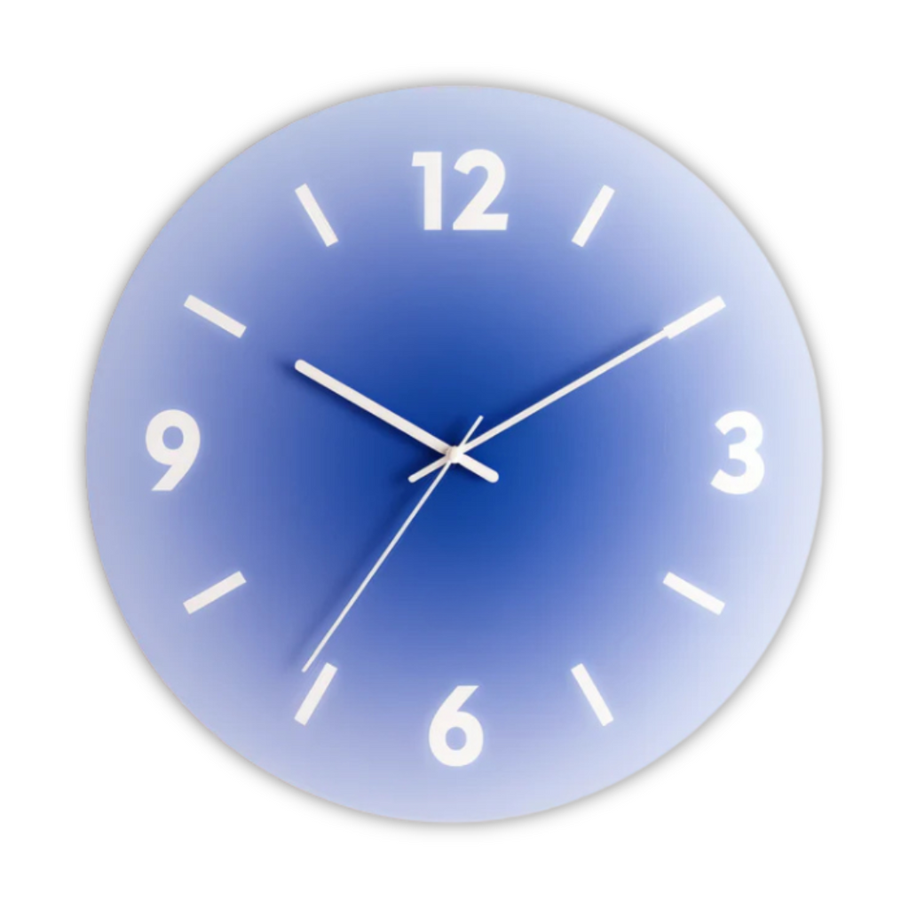 Estelle | Glass Clock with Silent Mechanism for Modern Homes