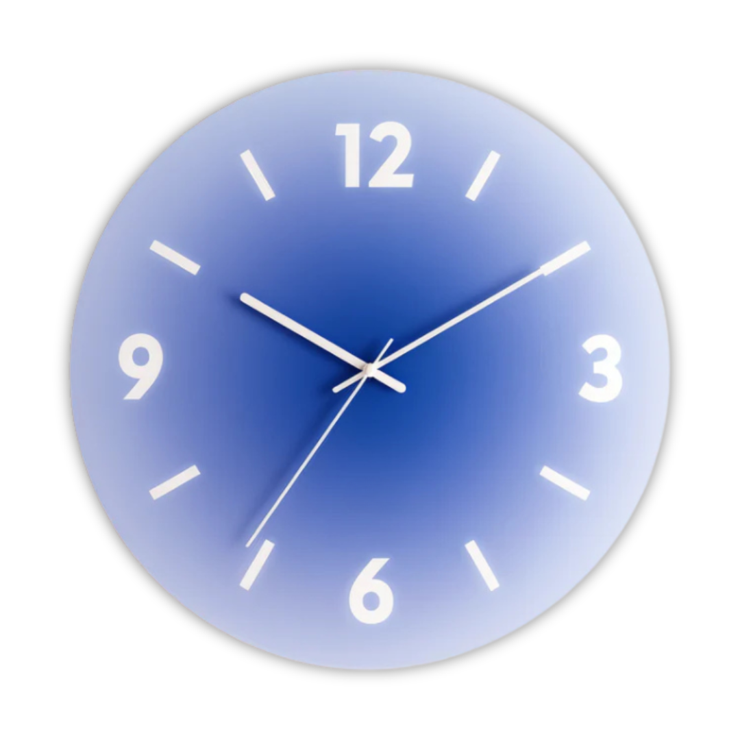 Estelle | Glass Clock with Silent Mechanism for Modern Homes