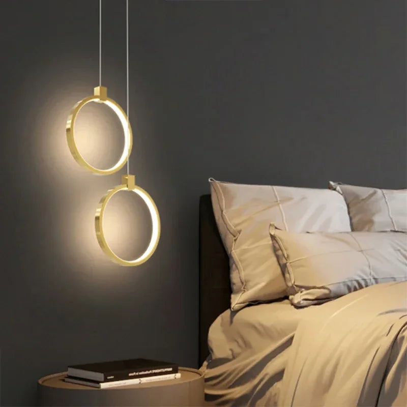 Lucienne | Double Ring Pendant Light for Dining Room