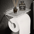 Karin | Wall-Mounted Toilet Paper Holder with Integrated Shelf for Bathroom
