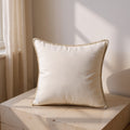 Lucienne | Chenille Pillow Cover with Stitched Border Detail