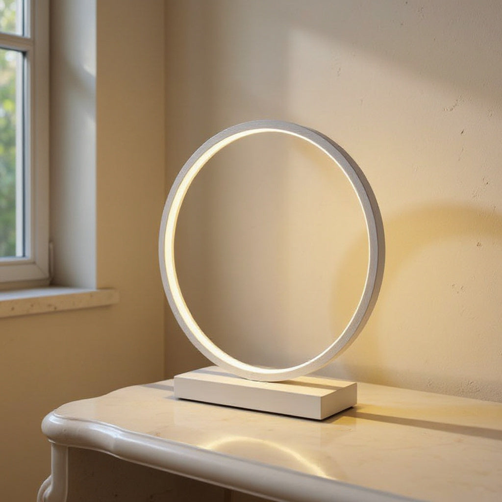 Nanna | Modern Ring Table Lamp for Bedroom & Living Room