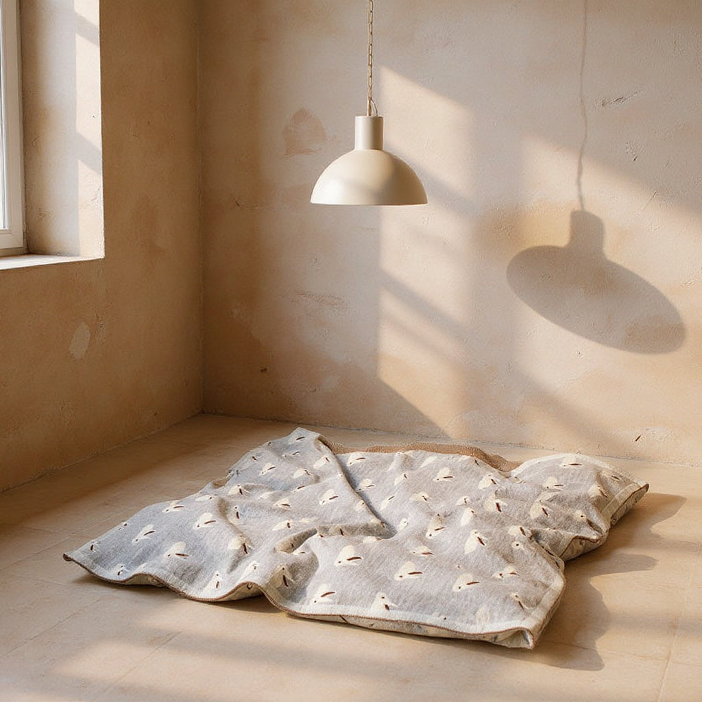 Apolline | Baby Blanket with Bunny Print for Nursery