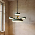 Élise | Contemporary Round LED Semi-Flush Ceiling Light for Living Rooms