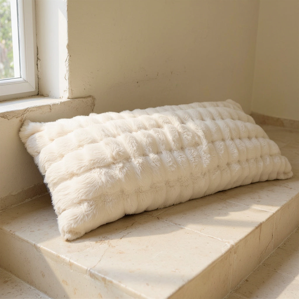 Ines | Plush Pillow Cover in Soft Textured Fabric