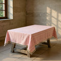 Isabeau | Striped Cotton Linen Tablecloth for Kitchen and Dining