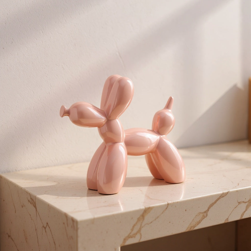 Cécile | Ceramic Balloon Dog Sculpture for Modern Interiors
