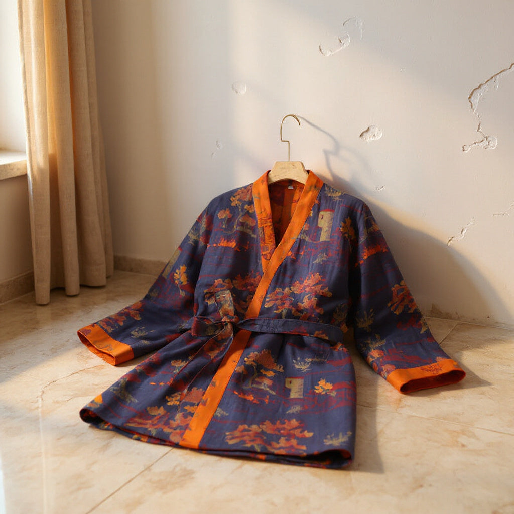 Idun | Cotton Kimono Bathrobe for Relaxation and Everyday Comfort