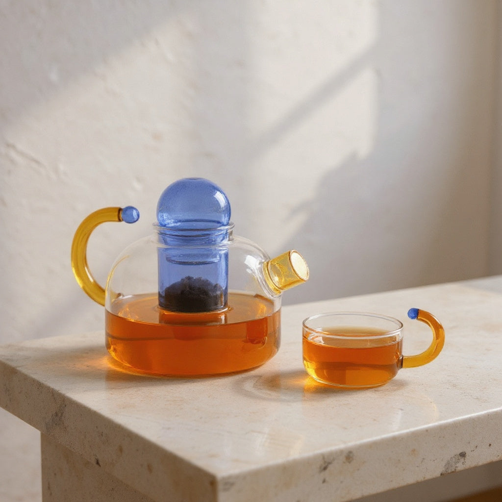 Silvio | Borosilicate Glass Teapot with Infuser for Tea Service