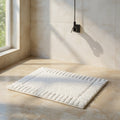 Eloise | Quick Dry Non-Slip Bathroom Rug with Minimalist Stripe