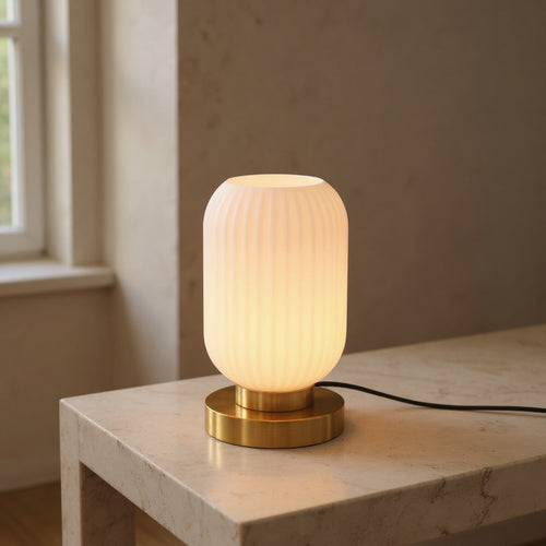 Astrid | Glass Table Lamp for Bed and Living Room