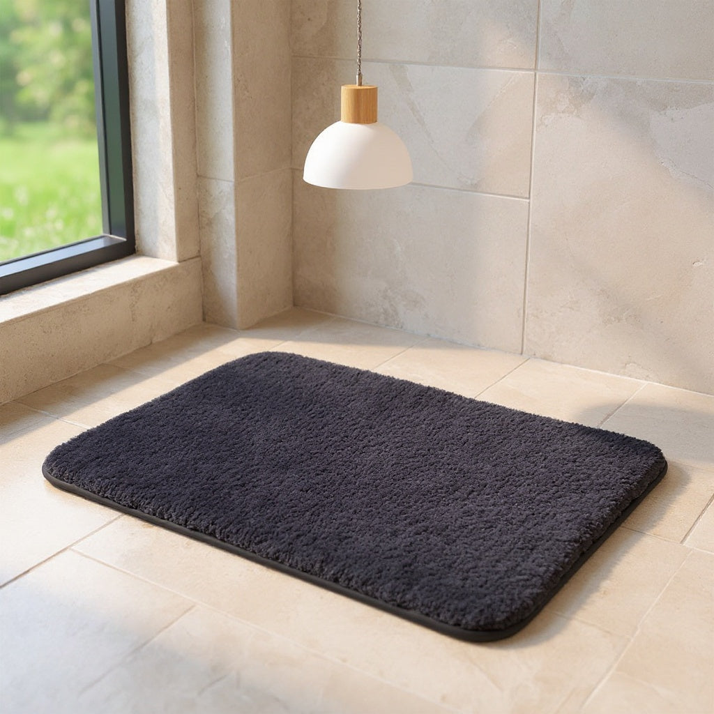 Marcella | Long-Pile Bathroom Mat with Absorbent Non-Slip Backing
