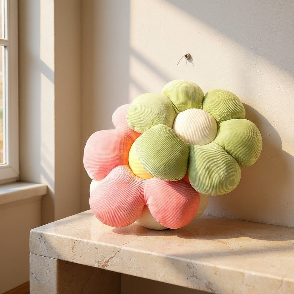 Aurelie | Flower-Shaped Decorative Pillow for Sofa or Bedroom