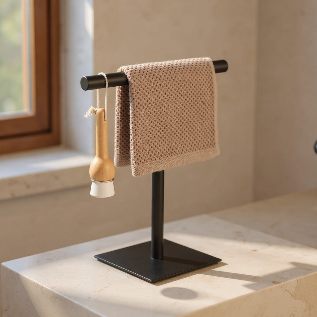 Flavia | Freestanding Kitchen Towel Rack with Weighted Base for Bathroom