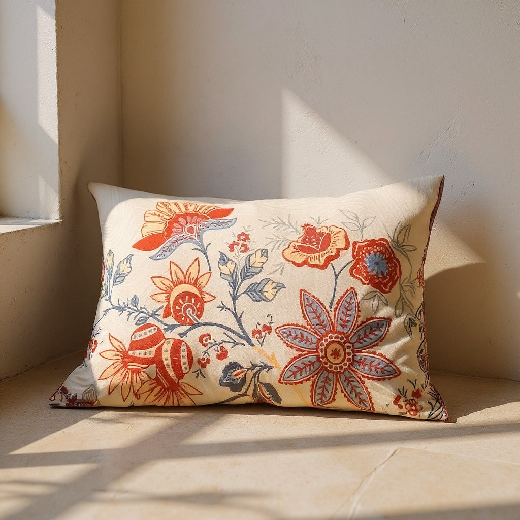Elodie | Floral Boho Pillow Cases Set for Bedroom Comfort