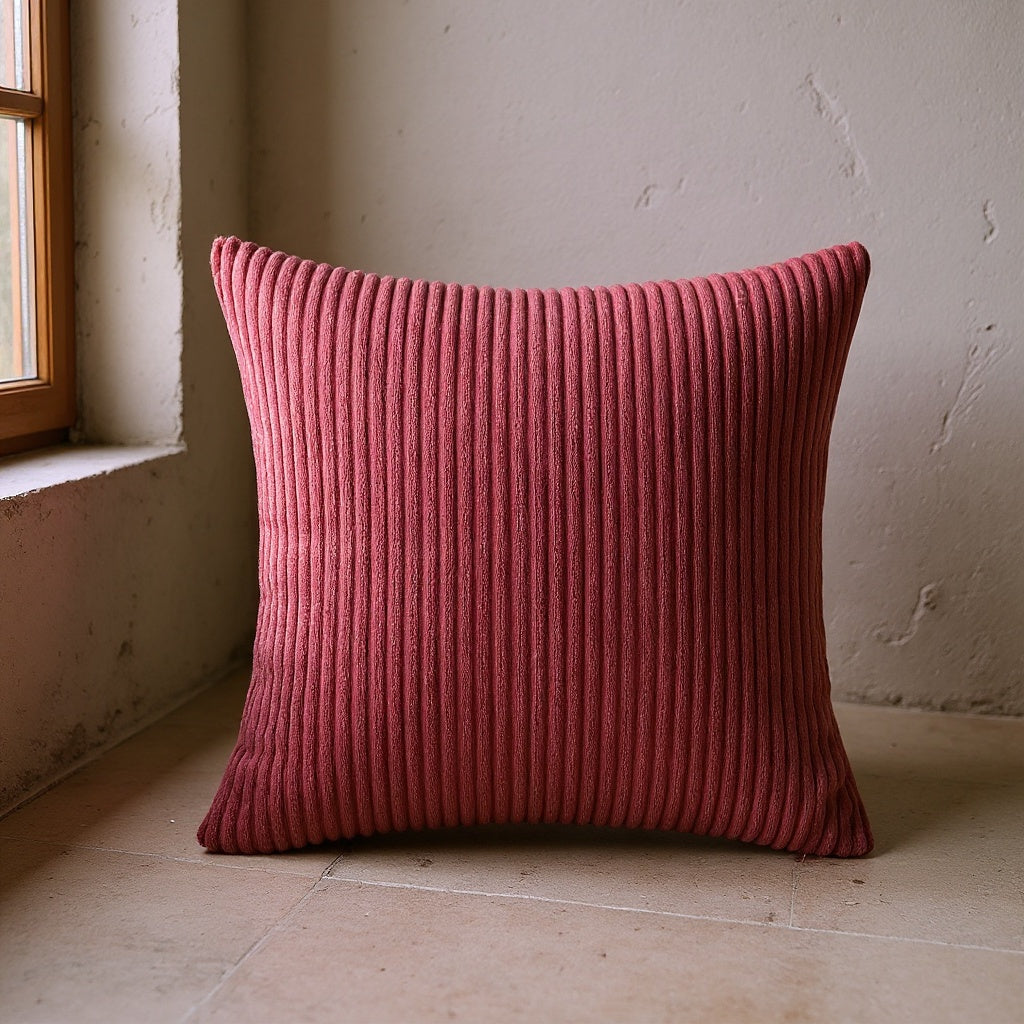 Léandre | Corduroy Striped Pillow Cover for Bedroom or Lounge