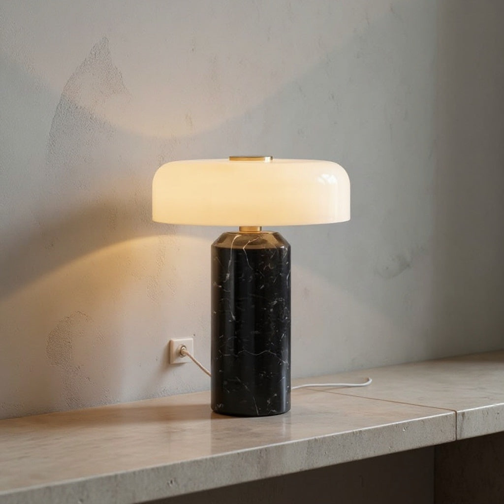 Eloise | Cordless Table Lamp with Marble Base for Bedrooms