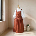 Leandro | Cross-Back Cotton Kitchen Dress with Pockets for Cooking and Baking
