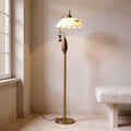Laurent | Floor Lamp with Frosted Glass and Iron Frame for Living Room
