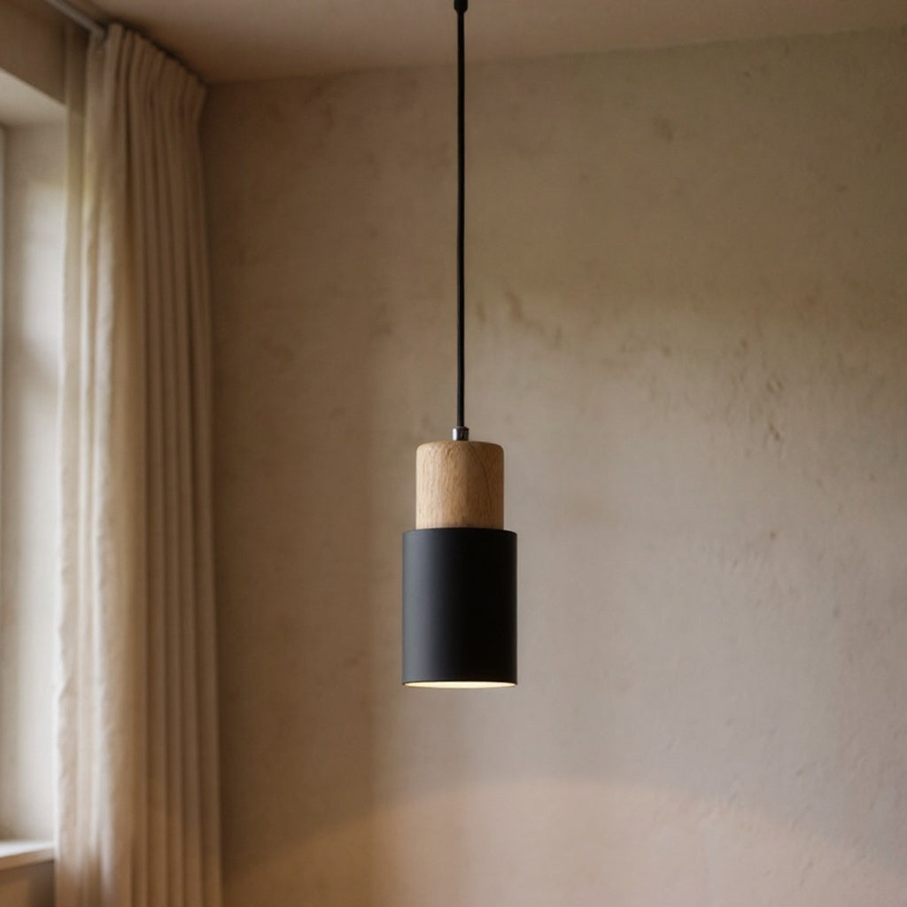 Isadora | Nordic Wood Base Pendant Lamp for Kitchen or Dining