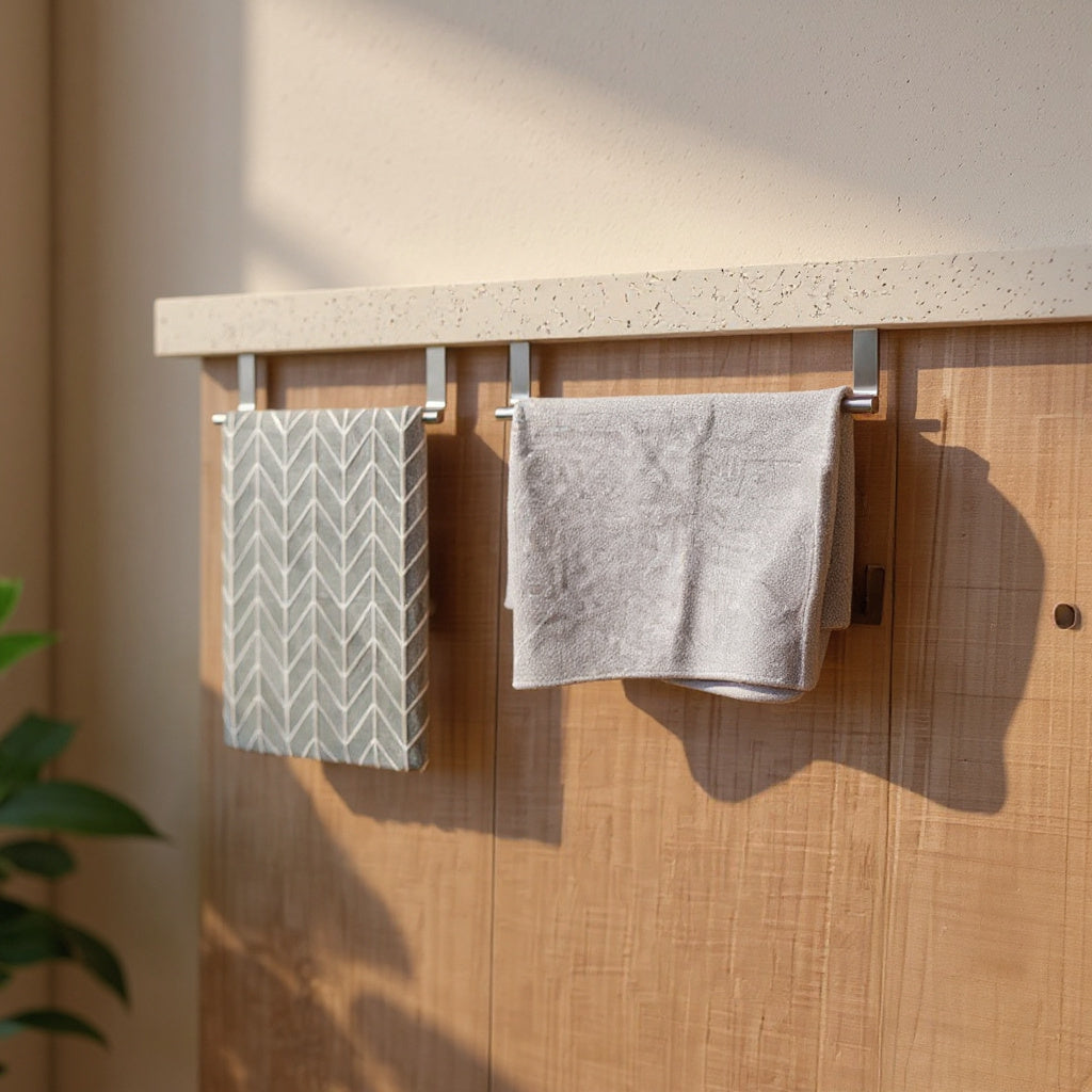 Elena | Over Door Kitched Towel Rag Holder for Kitchen or Bathroom