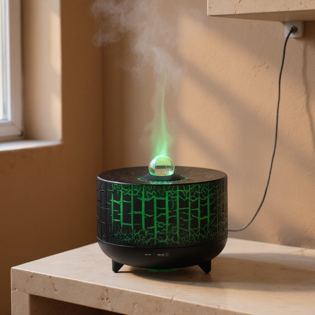 Nicoletta | LED Sphere Diffuser with Glowing Mist for Bedroom