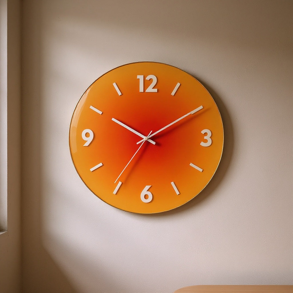 Estelle | Glass Clock with Silent Mechanism for Modern Homes