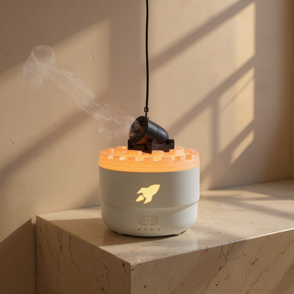 Ivar | Rocket Humidifier with LED Mist for Bedroom
