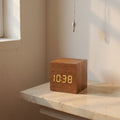 Aurelia | Minimalist Sunrise Alarm Clock with LED Display in Wood
