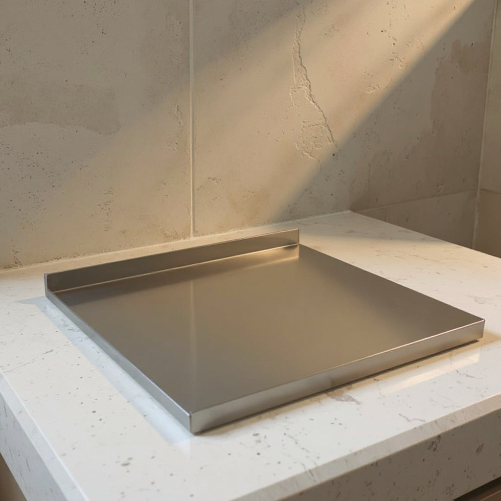 Mathilde | Stainless Steel Chopping Board with Non-Slip Base for Kitchen
